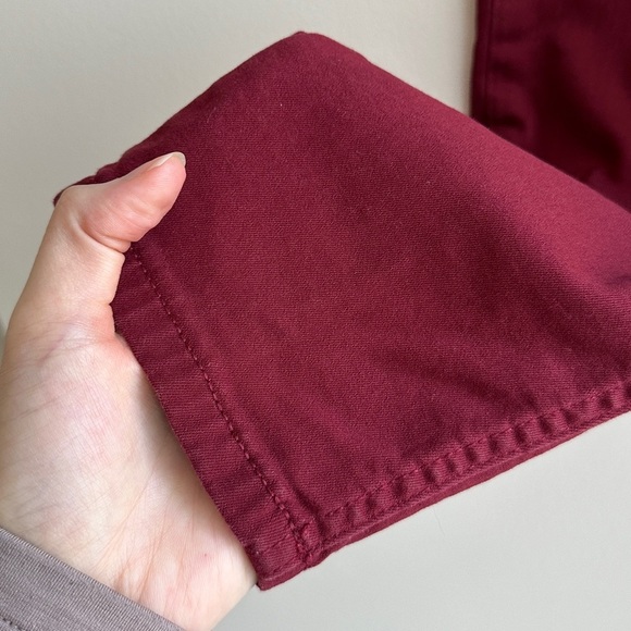 Calvin Klein Jeans Red/Burgundy Skinny Ankle Pants, Size 8 - Picture 5 of 16